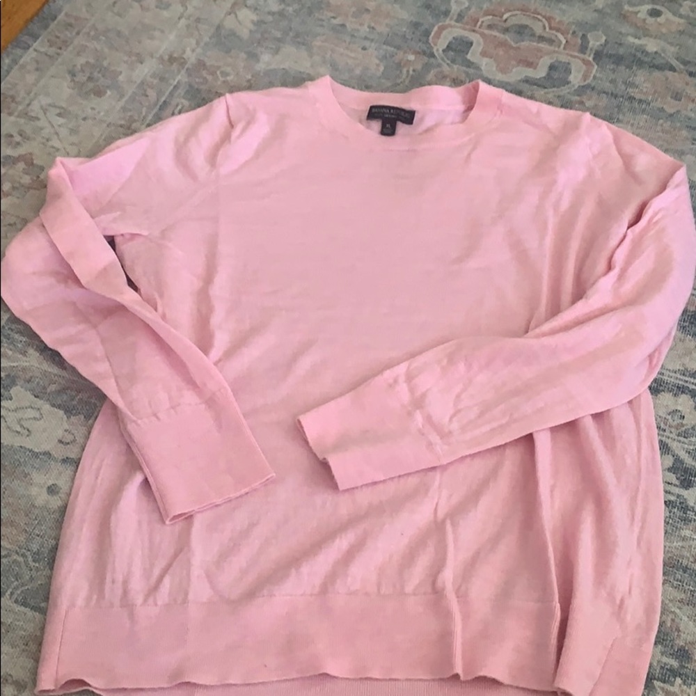 Banana republic Merino wool pink sweater